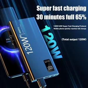 Xiaomi 50000mAh Power Bank 120W Super Fast Charging High Capacity Powerbank Portable Battery Charger For iPhone Huawei Samsung