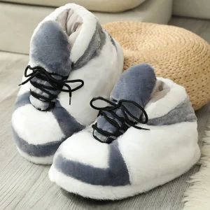 Woman Male Foam Sneakers Bread Fat Slippers Size Women's/Men Winter Cotton Cute Shoes Cute Cartoon Animal Warm Home Plush Shoes